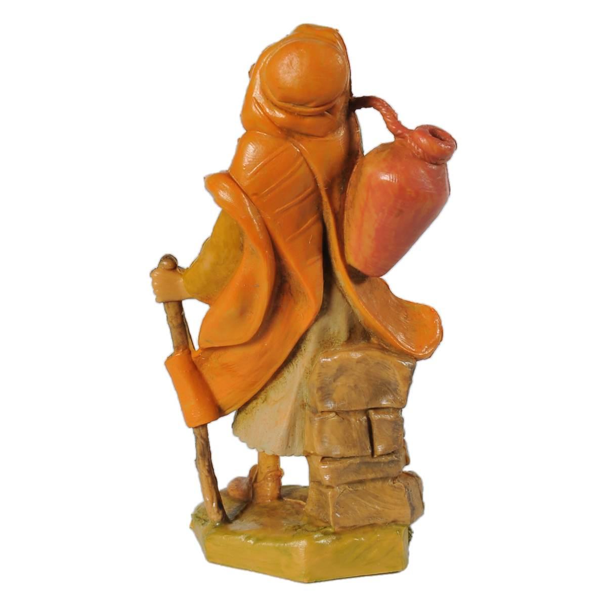 Statua cm.6,5 Pastore con Anfora e Bastone | Fontanini