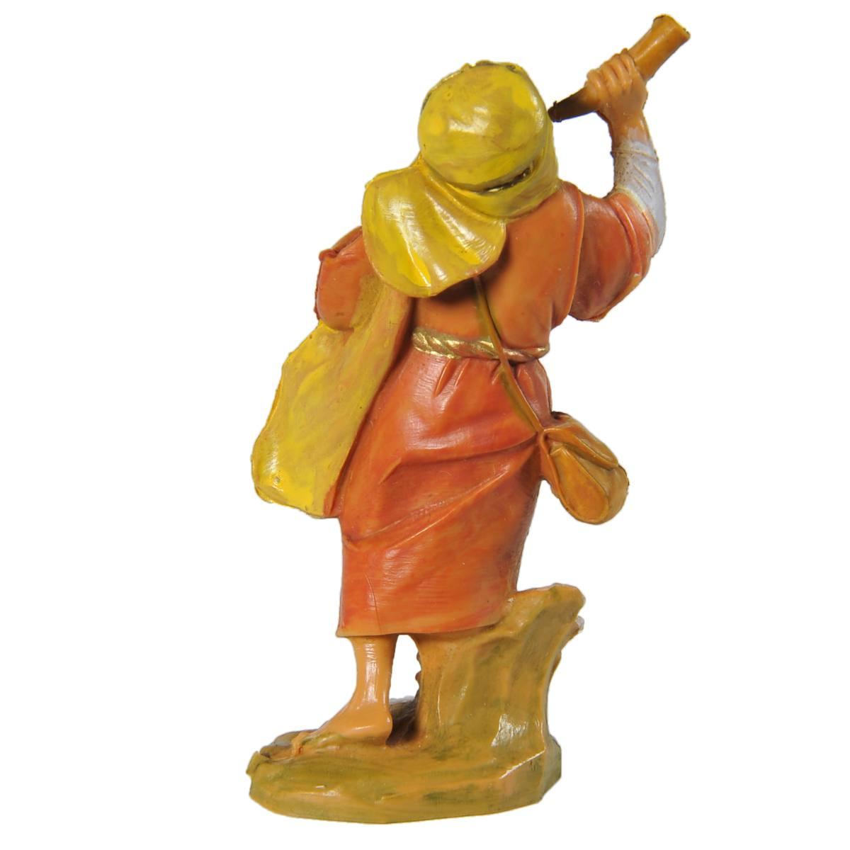 Statua cm.6,5 Pastore con Corno | Fontanini