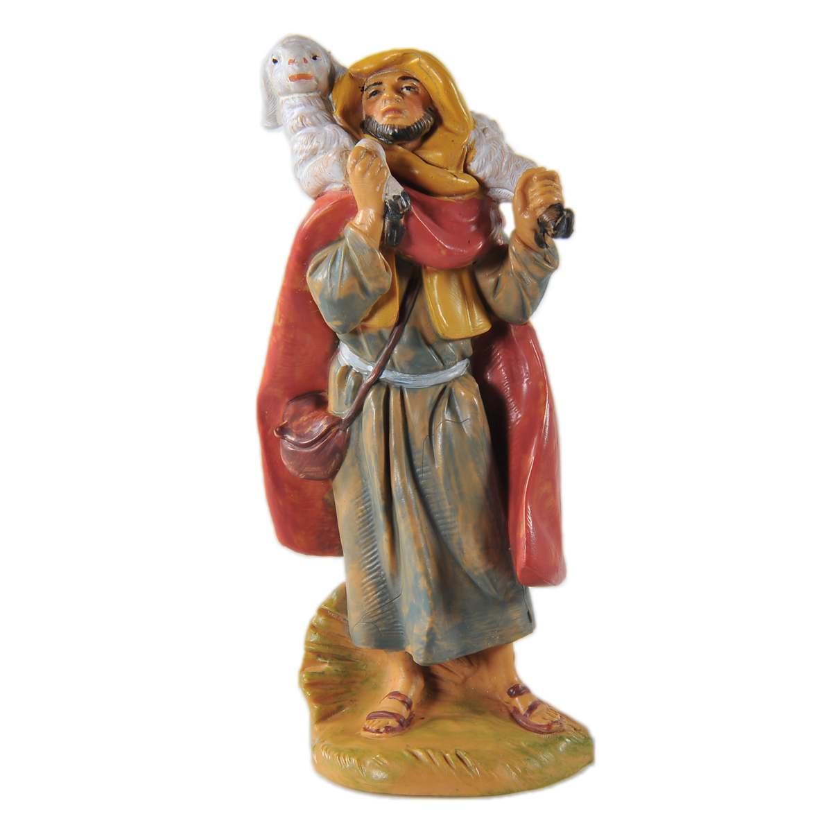 Statua cm.9,5 Pastore con Pecora in Spalla | Fontanini