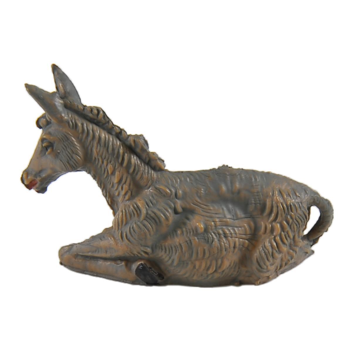 Statua cm.4 Asino Sdraiato | Fontanini