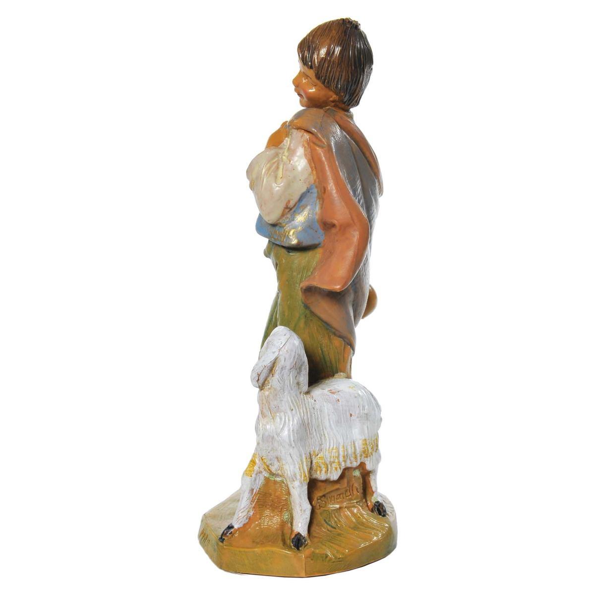 Statua cm.12 Pastore con Pecora e Cappello | Fontanini