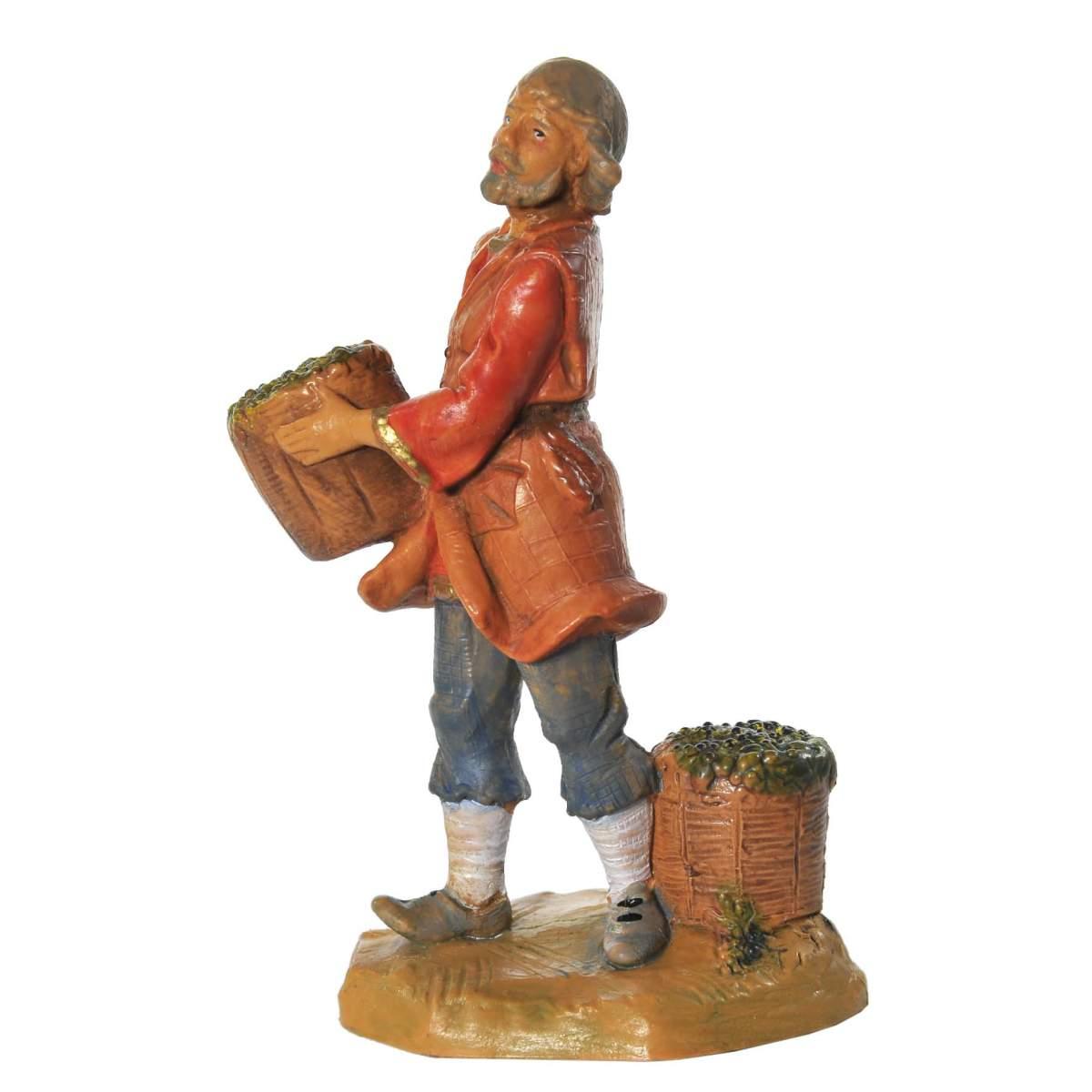 Statua cm.12 Venditore Uva | Fontanini