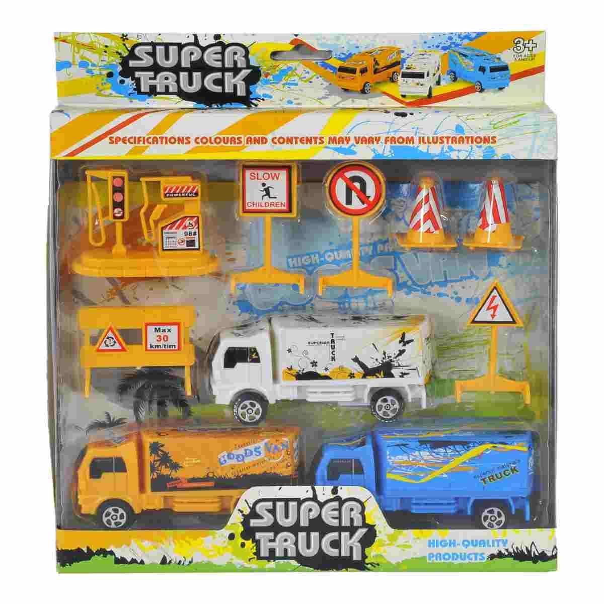 Gioco | Automezzi Lavoro Super Truk Confezione Set pz.10