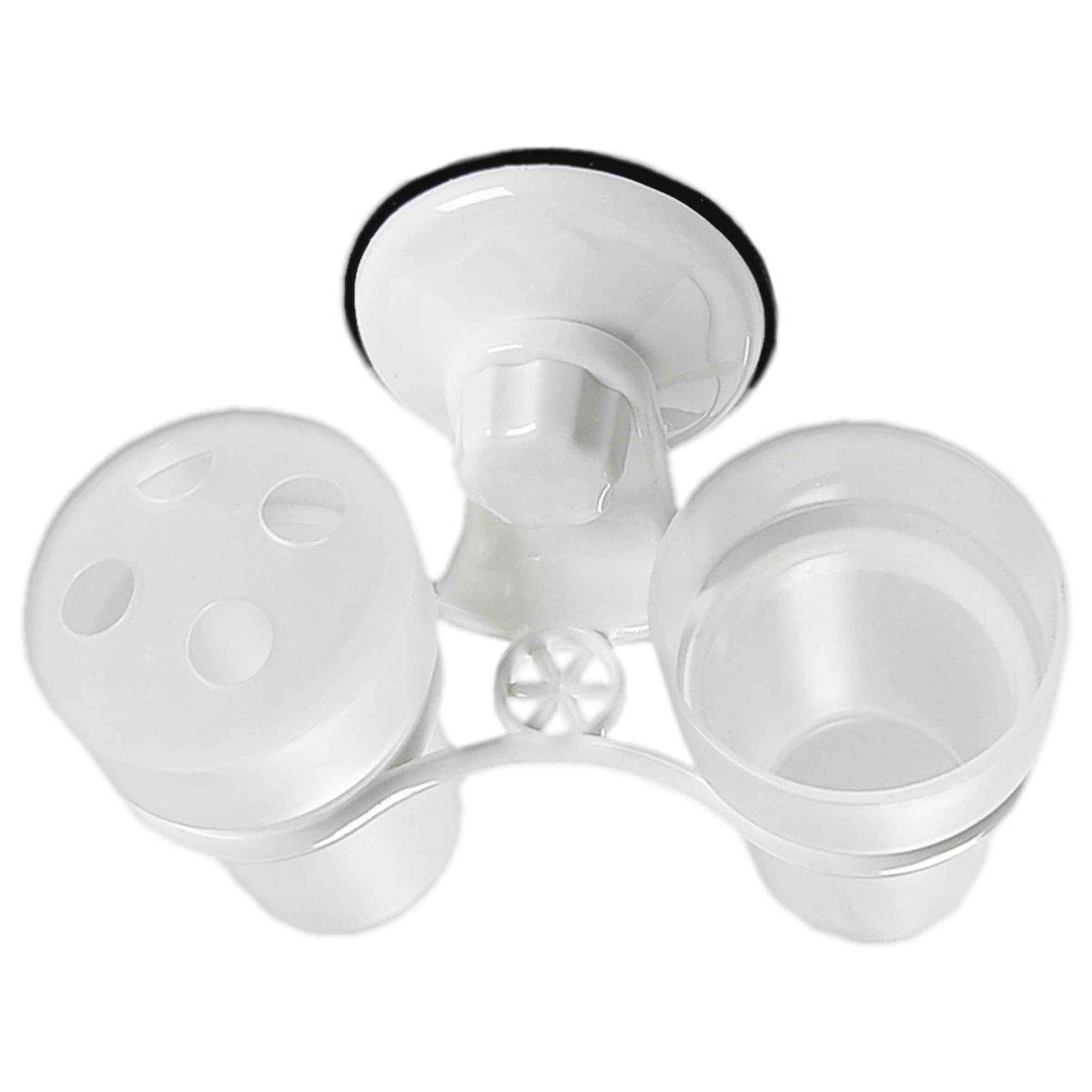 Porta Spazzolini e Dentifricio con Ventosa | Rilux