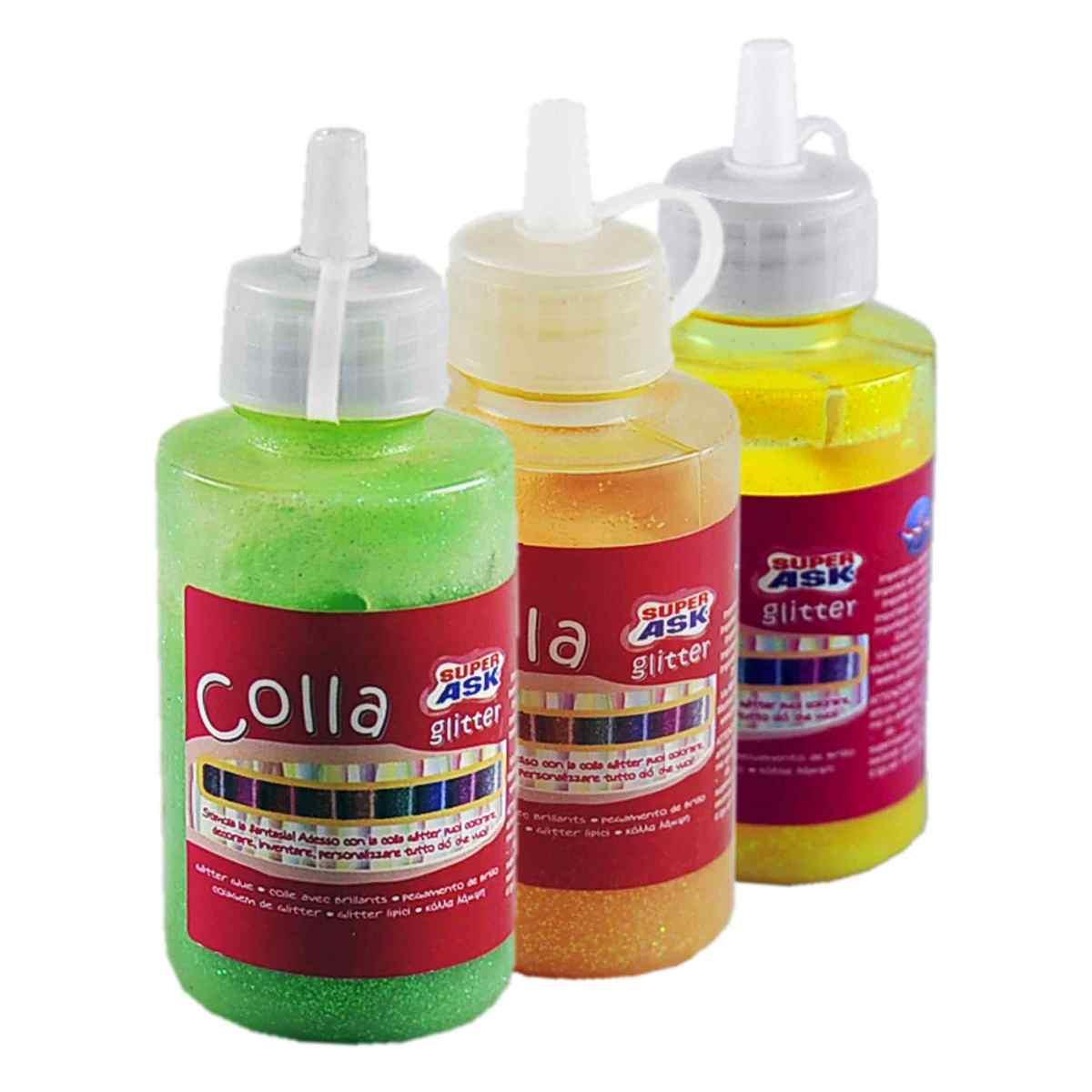 M2 Store Colla Liquida Glitterata gr.60 3 Colori 8027501014598 8027501014598