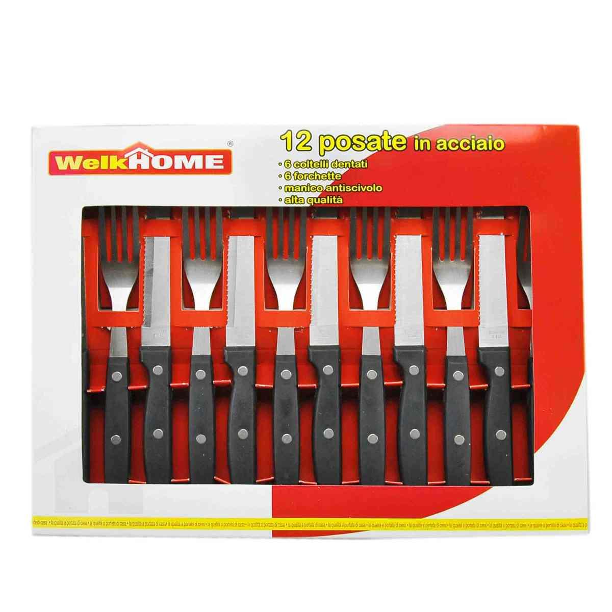 Posate Tavola Inox Set pz.12 WelkHome | M2 Store