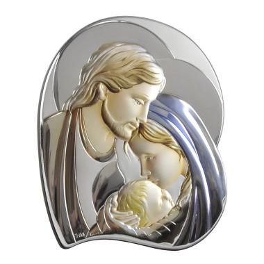 Quadro Argento cm.29x34 Sacra Famiglia | Thilia