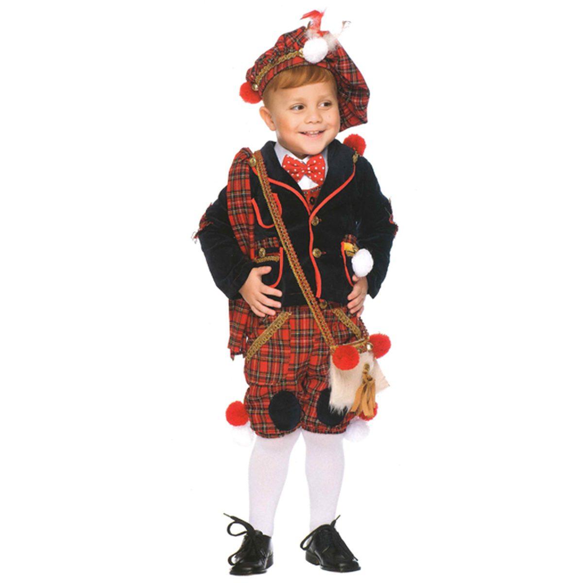 Tartanista Kilt Tradizionale Per Bambino – Pieghe Profonde – Nero – Taglia UK22 (Girovita 56cm) – 100% Acrilico