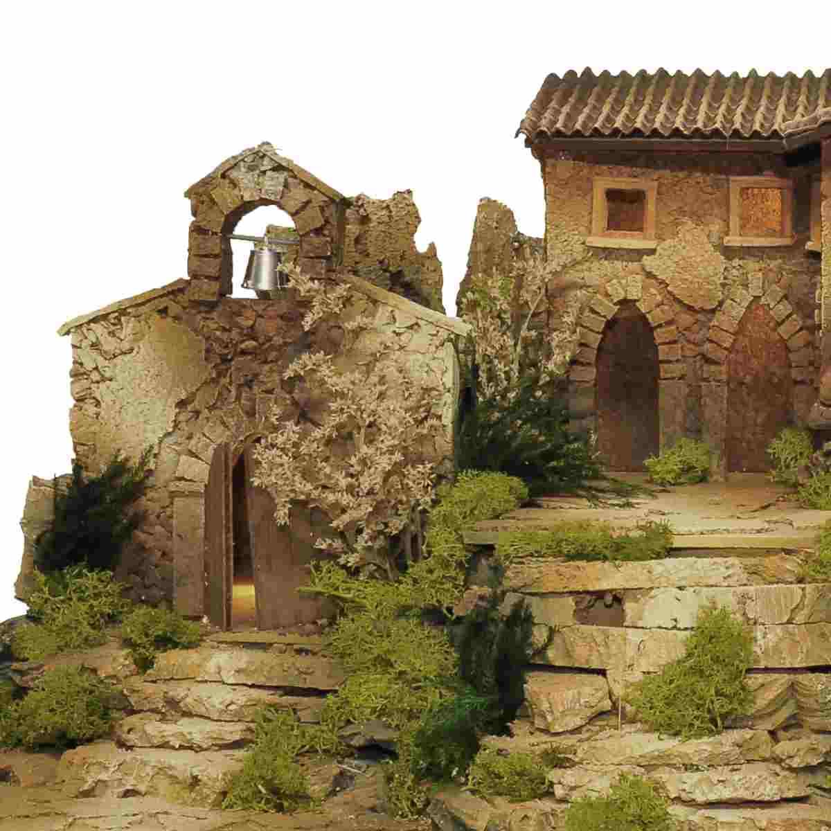 Paesaggio con Grotta Chiesa e Terrazzo cm.70x45x52