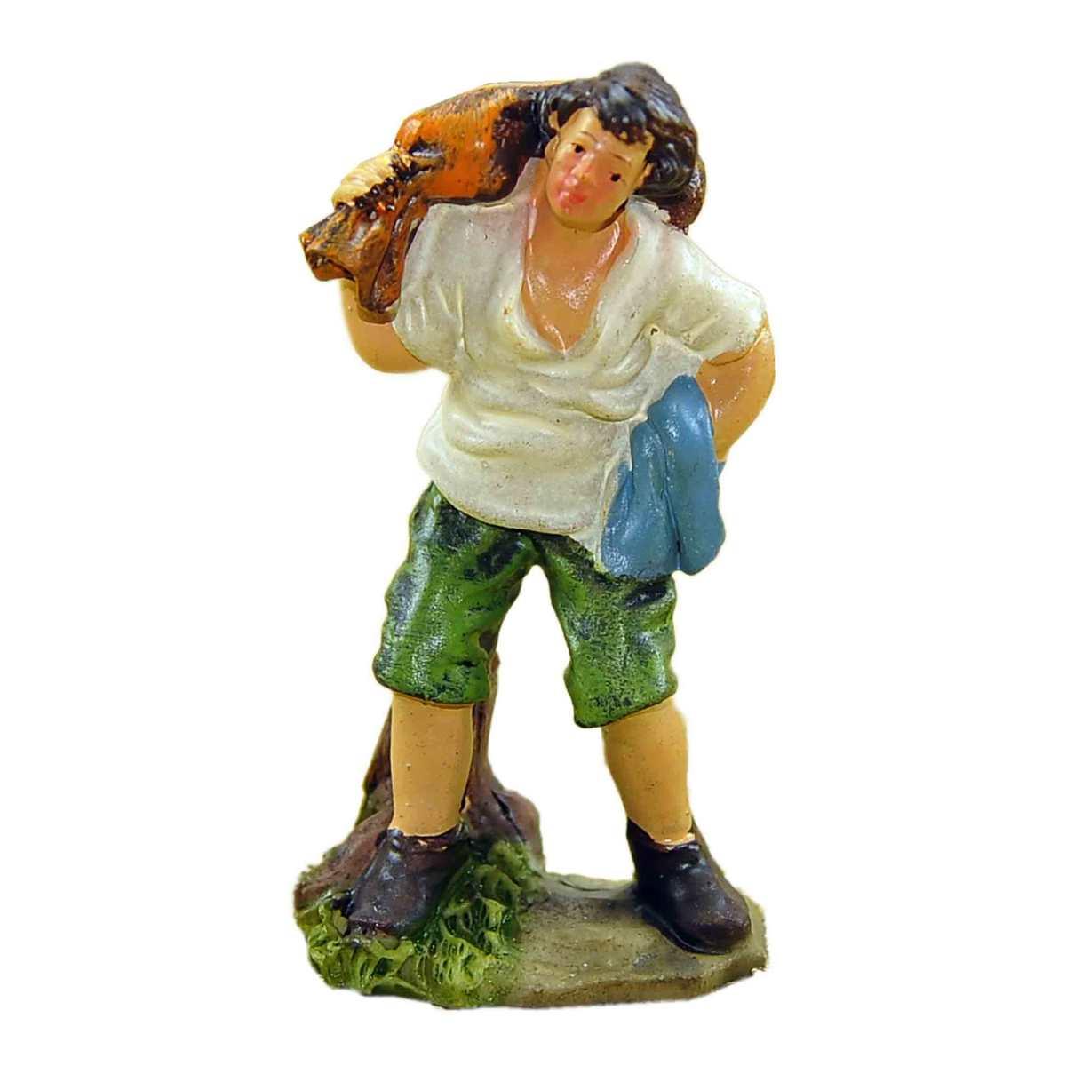 Statua cm.9 Pastore con Sacco a Spalla | M2 Store