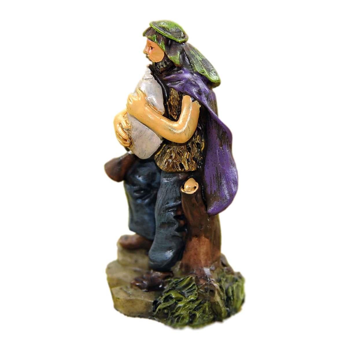 Statua cm.9 Zampognaro con Zampogna | M2 Store