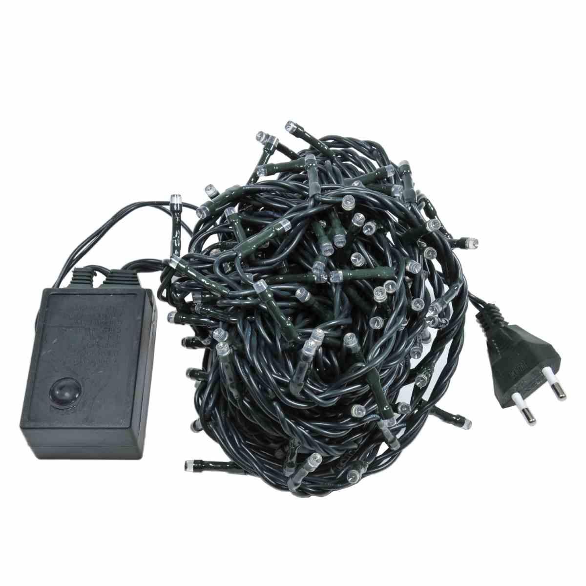 Luci Interno 180 Led Blu 8 Giochi di Luce