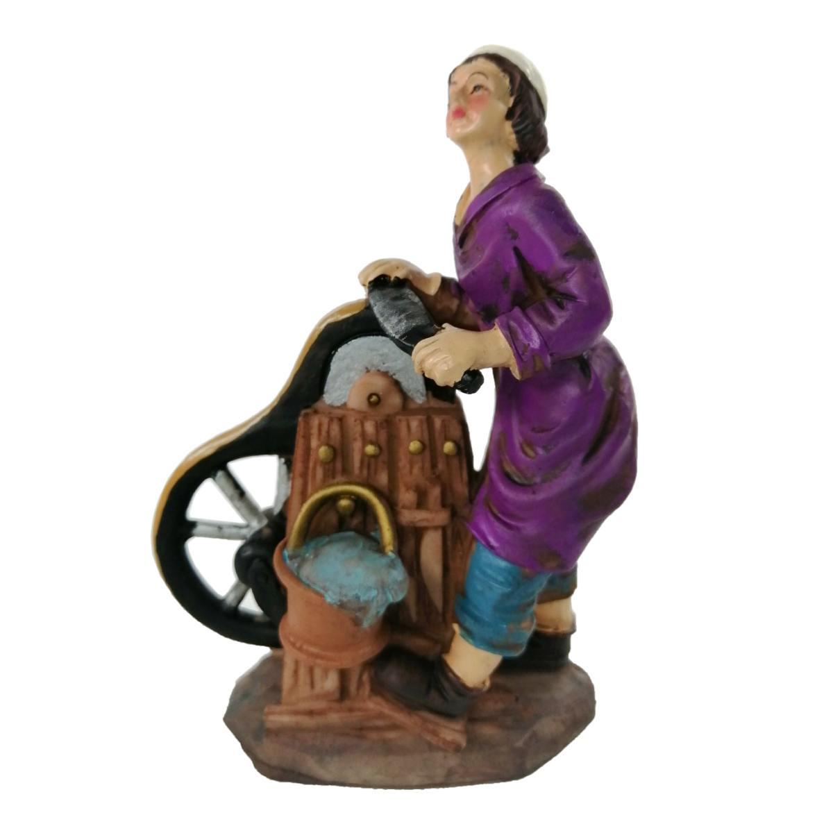 Statua cm.15 Arrotino con Banco | M2 Store