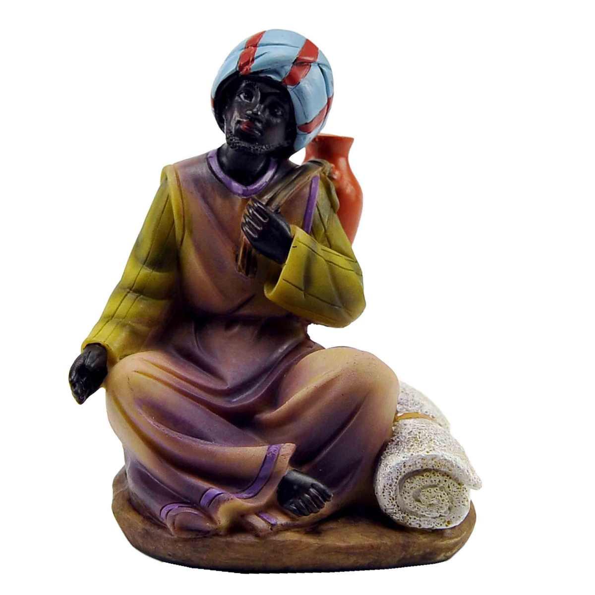 Statua cm.15 Uomo con Brocca e Coperta | M2 Store