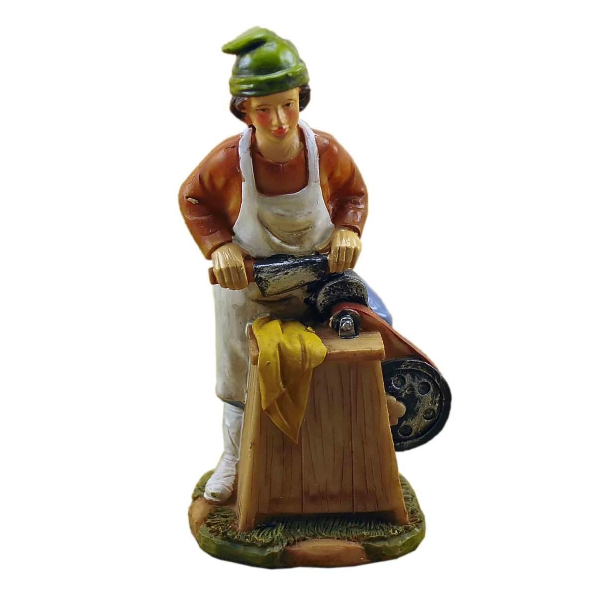 Statua cm.15 Arrotino con Banco | M2 Store
