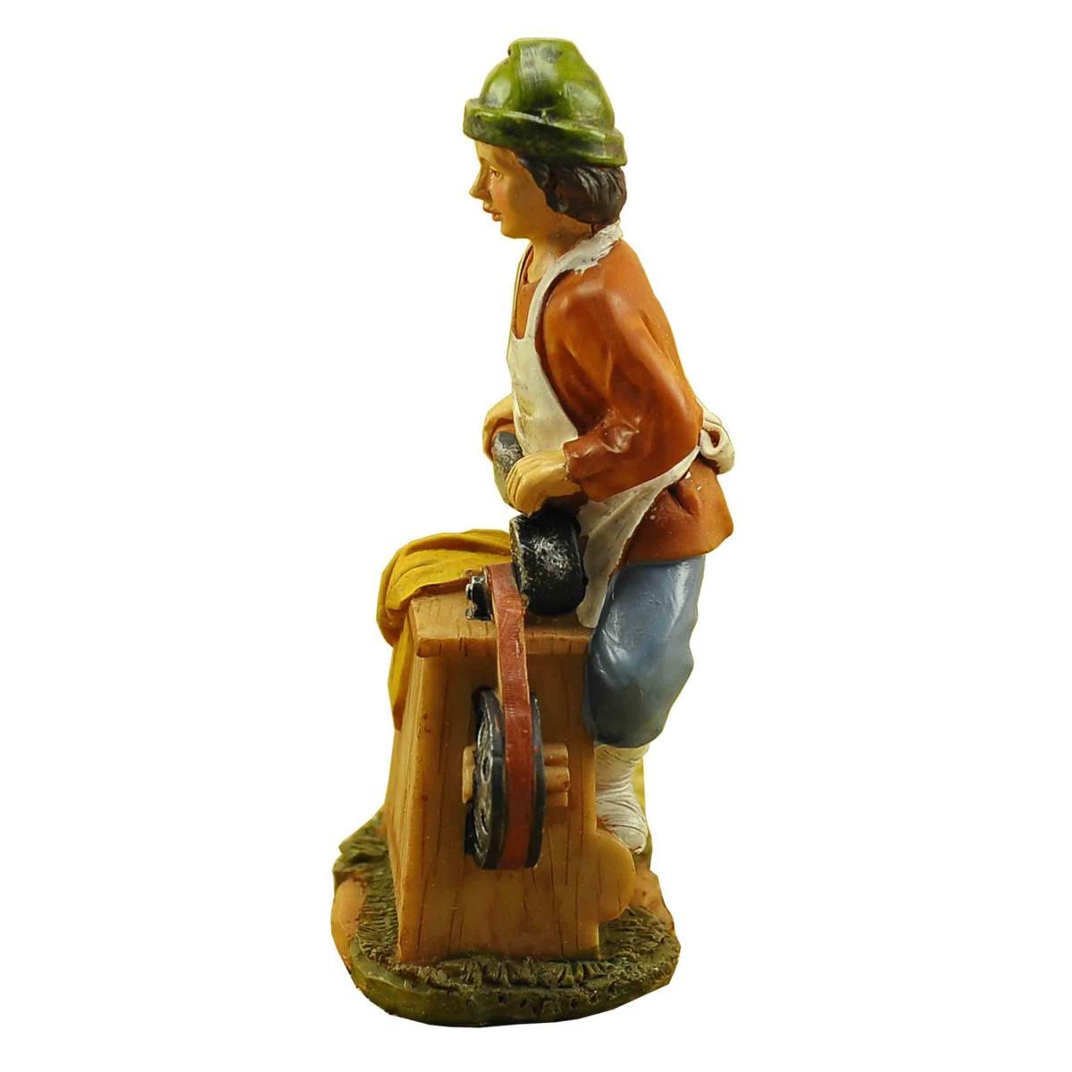 Statua cm.15 Arrotino con Banco | M2 Store