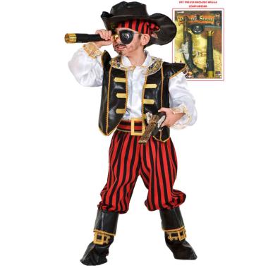 Costume Pirata Dei Caraibi Bambino