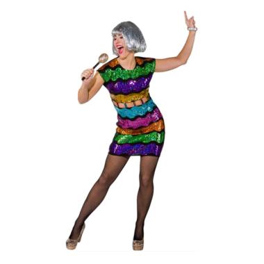 Costume Disco con Paillettes Multicolor