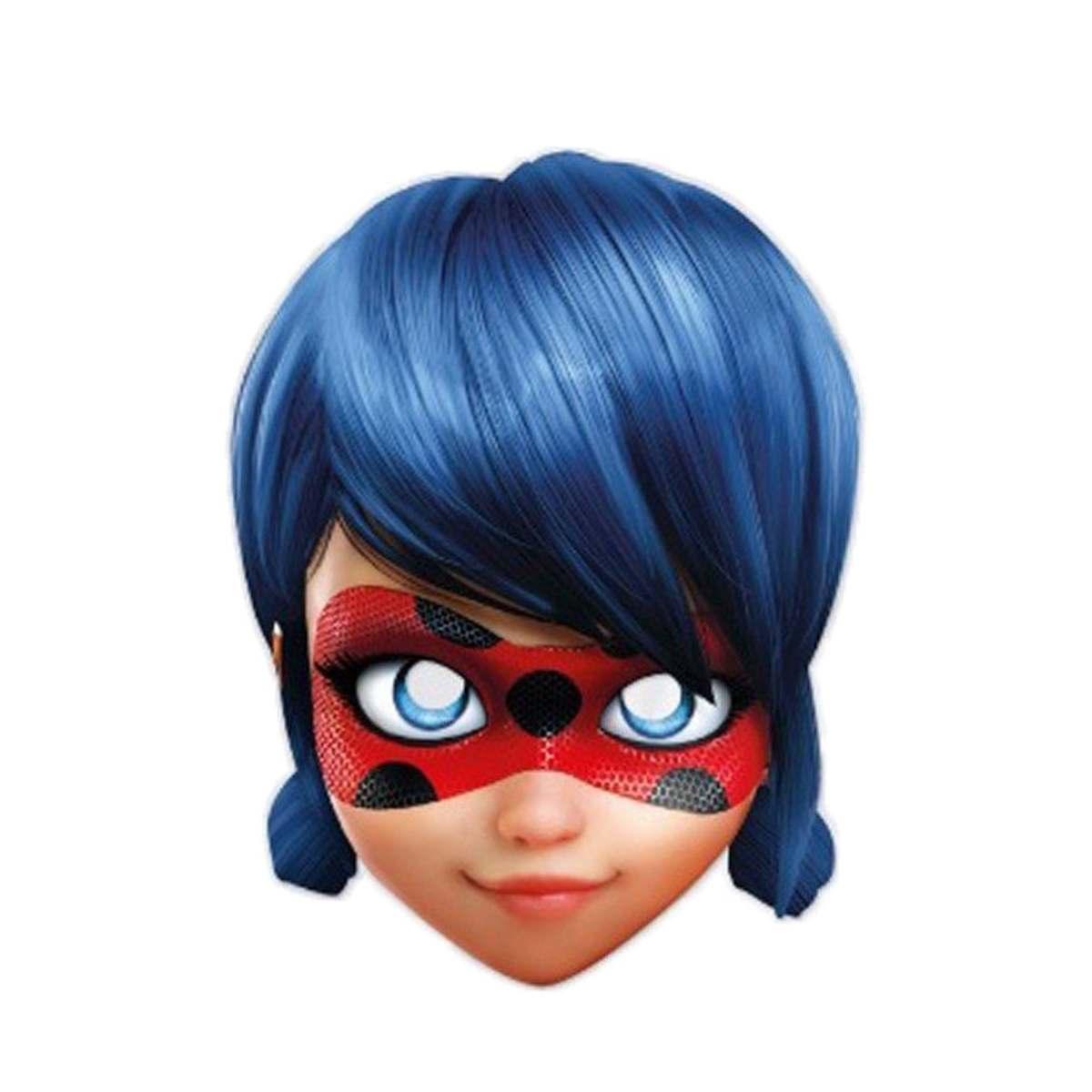 Maschera Viso Cartapesta Miraculos Lady Bug |Rubie's