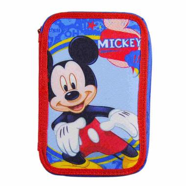 Astuccio Disney Mickey Mouse con Accessori 3 Zip