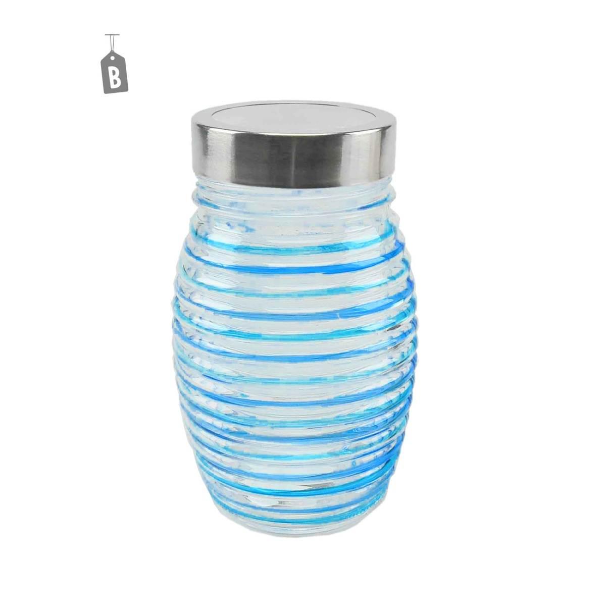 Barattolo Vetro 11x11xH18 4 Colori | M2 Store