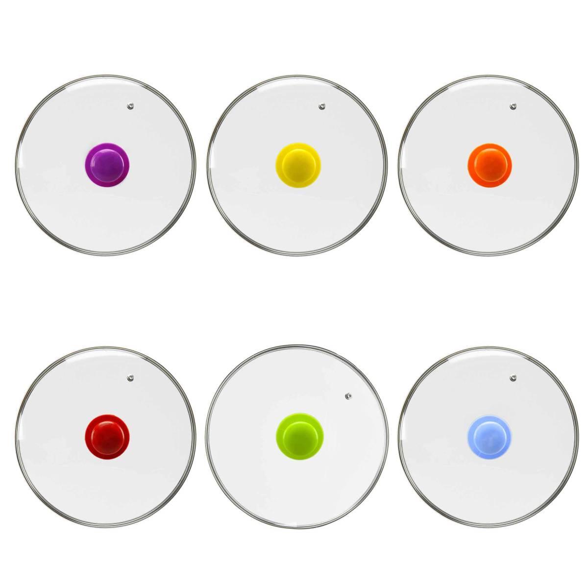 Coperchio Vetro cm.22 W Home Pomello 6 Colori | M2 Store