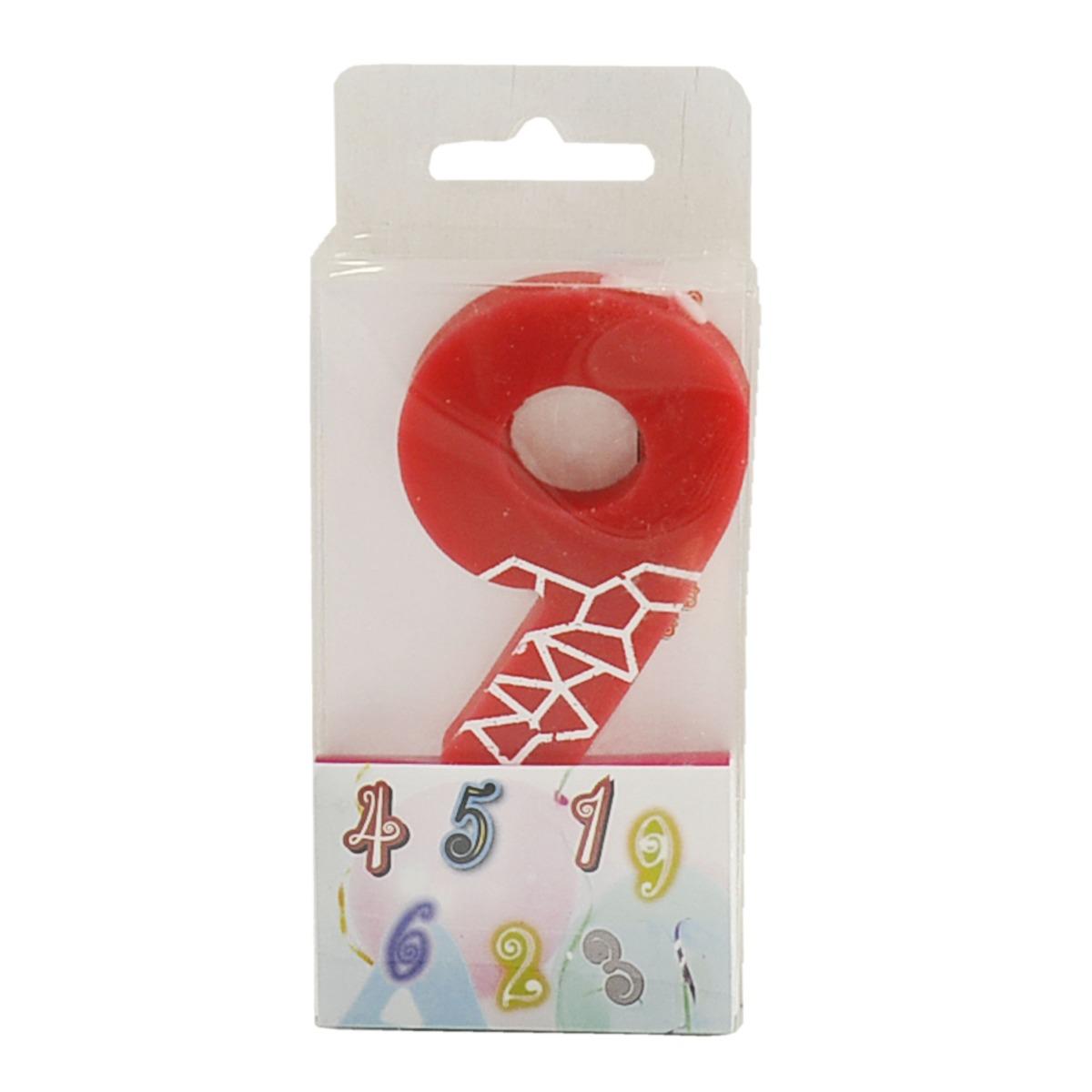 Candelina Compleanno N.9 Rosso |M2 Store