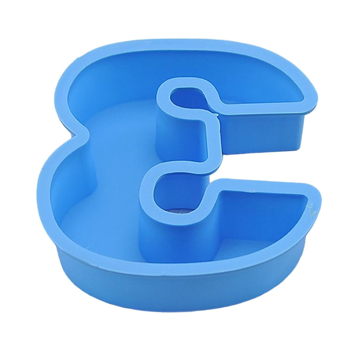 Stampo Silicone Numero 3 Blu | M2 Store