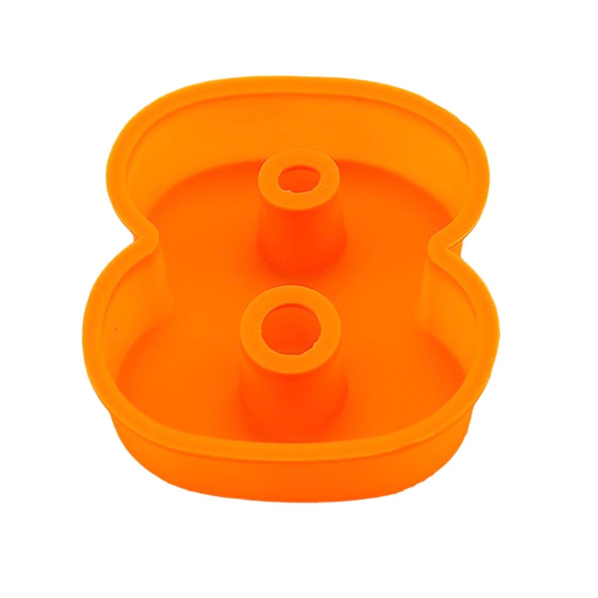 Stampo Silicone Numero 8 Arancione | M2 Store