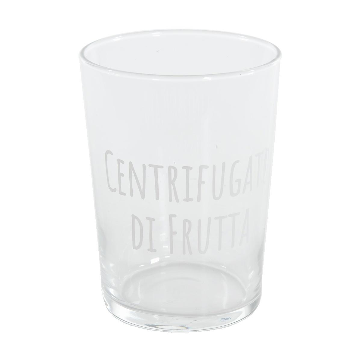 Bicchiere Vetro Centrifugato di Frutta Simple Day ml.500