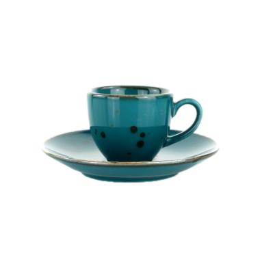 Tazzine Caffè Set pz.6 Porcellana Weissestal Blu