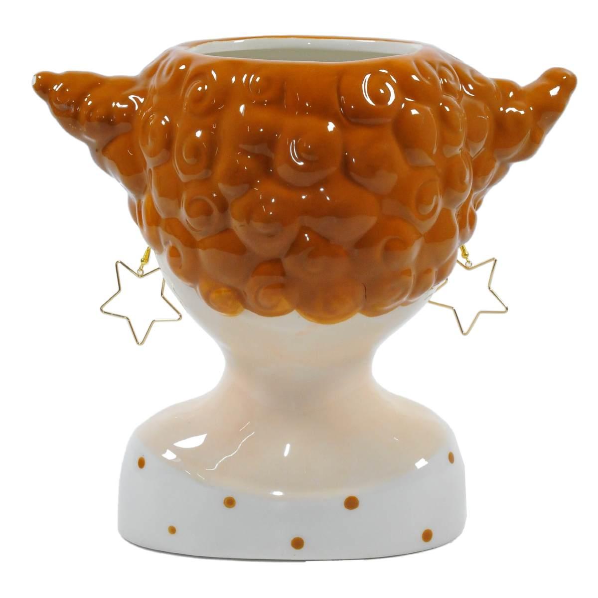 Vaso Ceramica Coco Girl Stellina cm.20 648 |Montemaggi