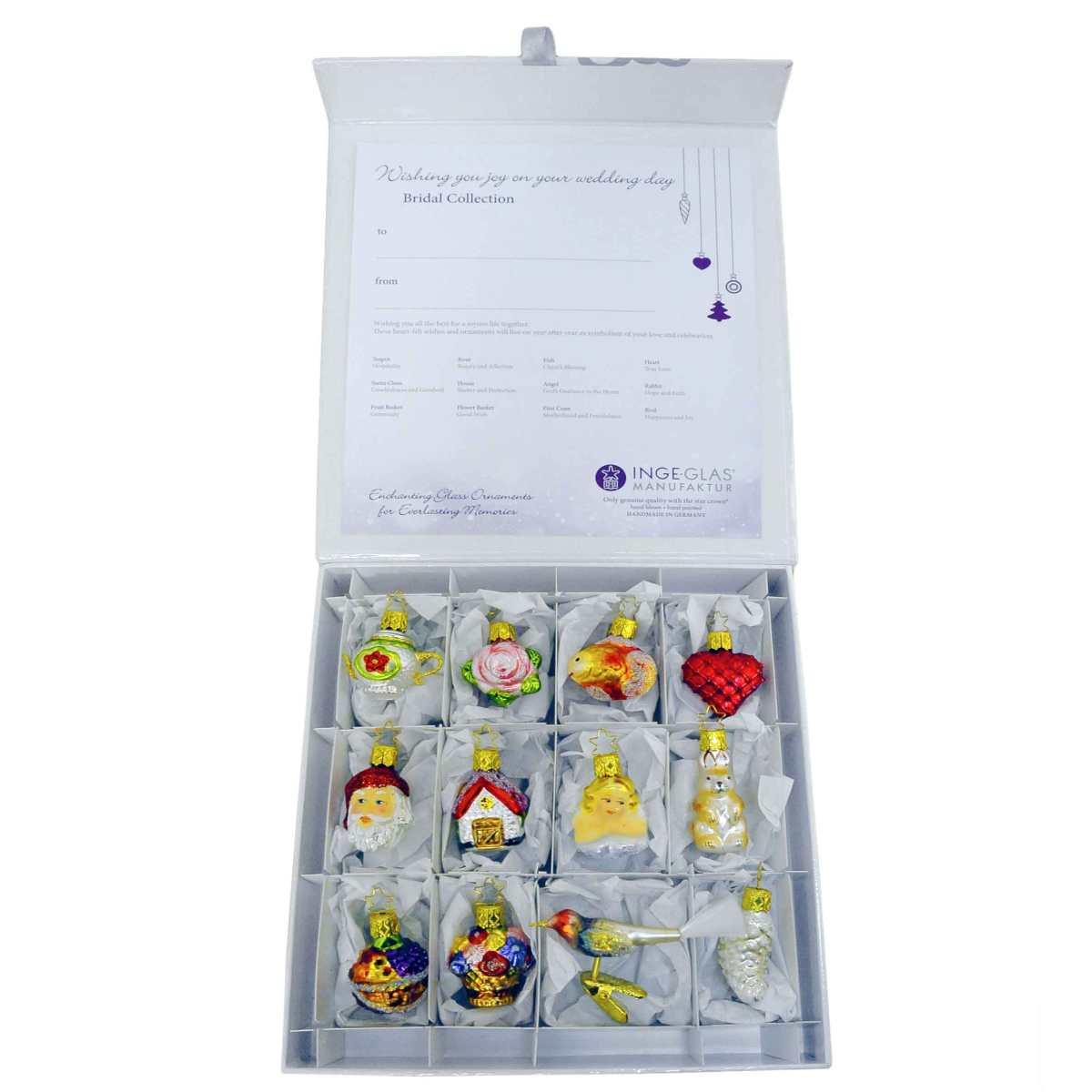 Pallina Natale Vetro Collezione Set pz.12 |Inge's Glass