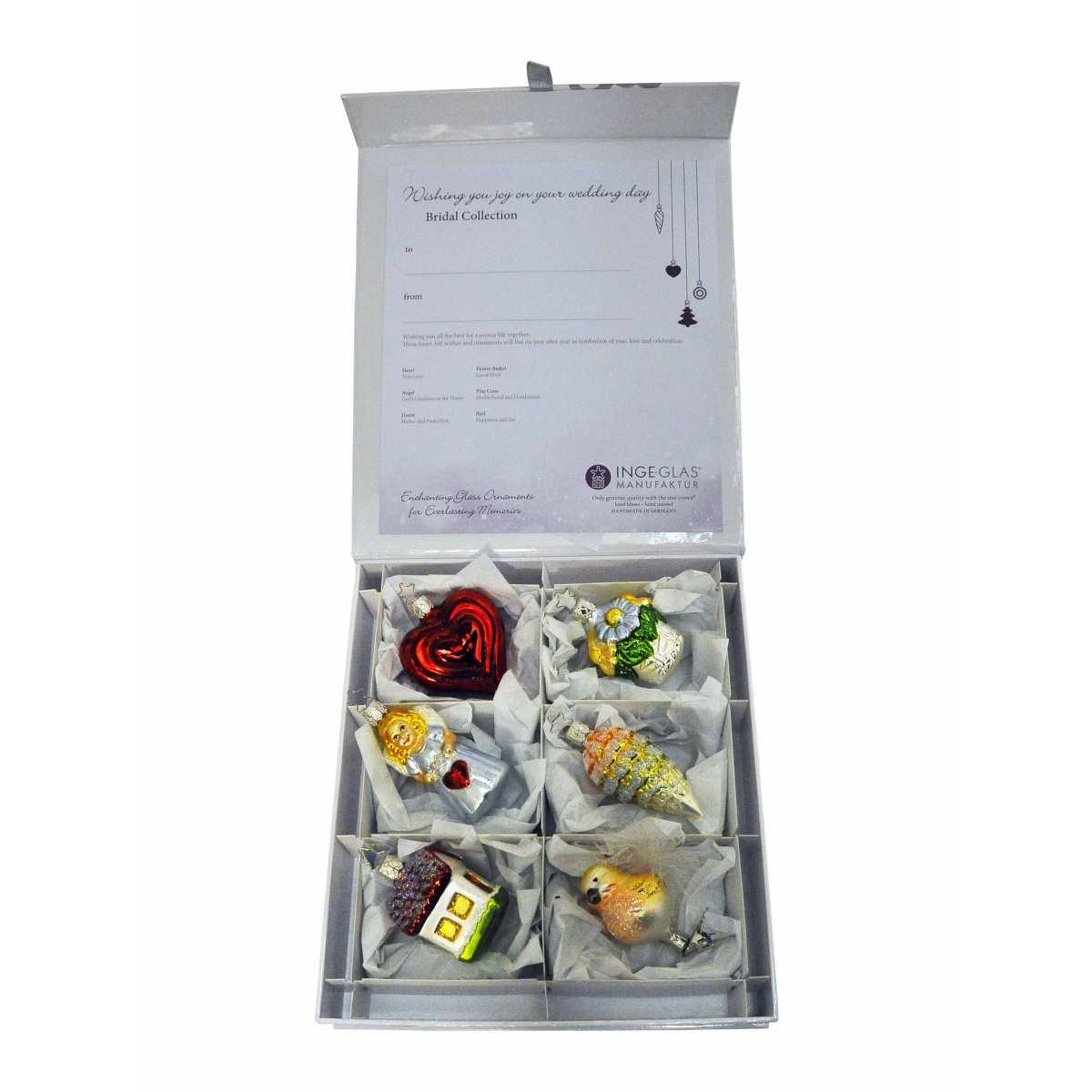 Pallina Natale Vetro Collezione Set pz.6 |Inge's Glass