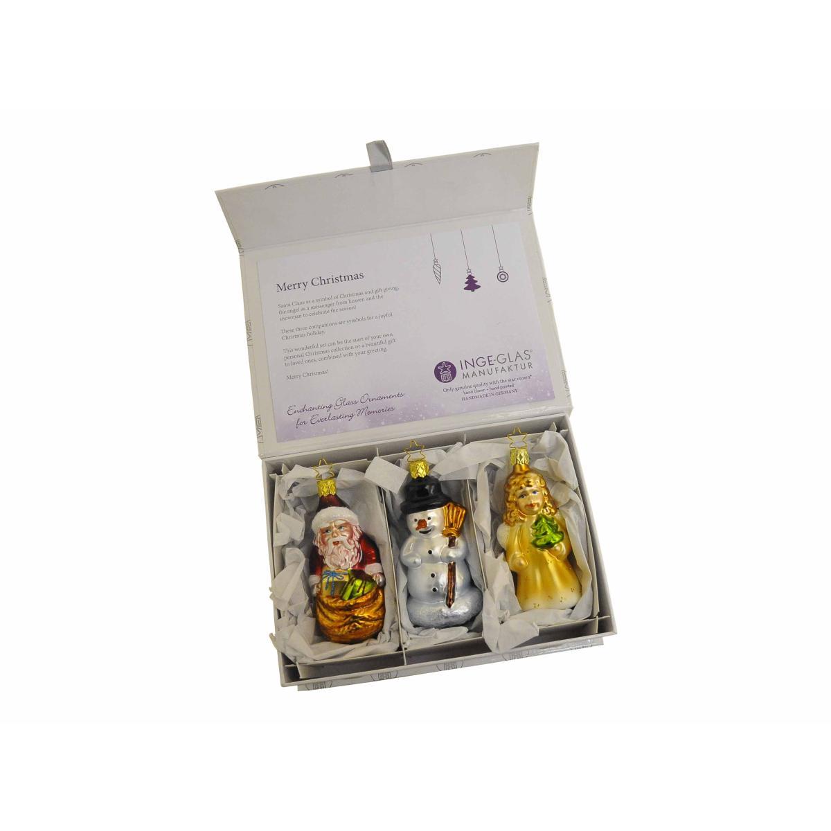 Pallina Natale Vetro Collezione cm.11 Set pz.3 |Inge's Glass