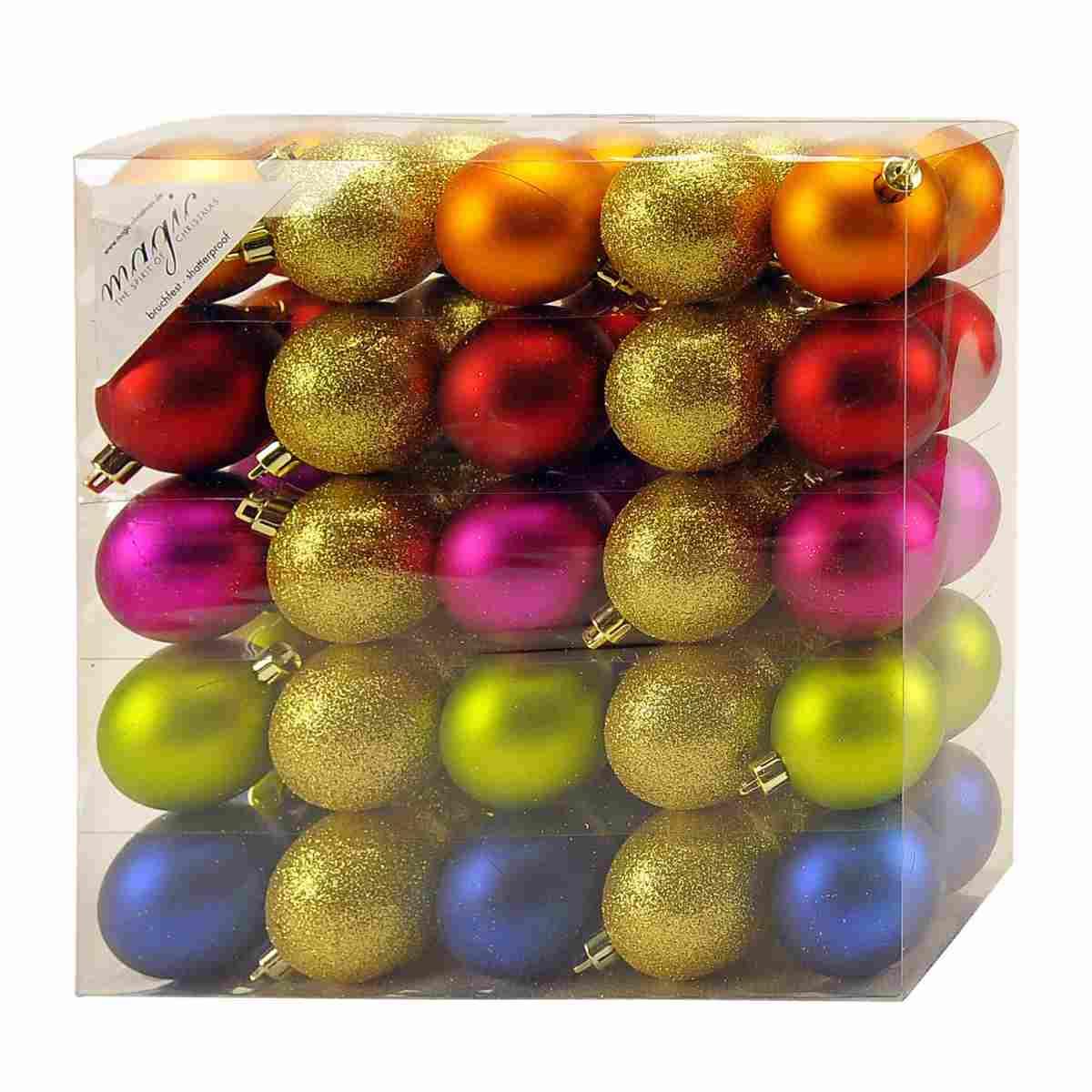Pallina Natale cm.5 Multicolor Set pz.50 |Inge's Glass