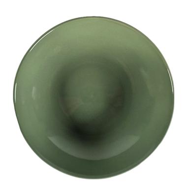 Piatto Porcellana Kaleidos Fondo Verde Salvia cm.Ø20,5