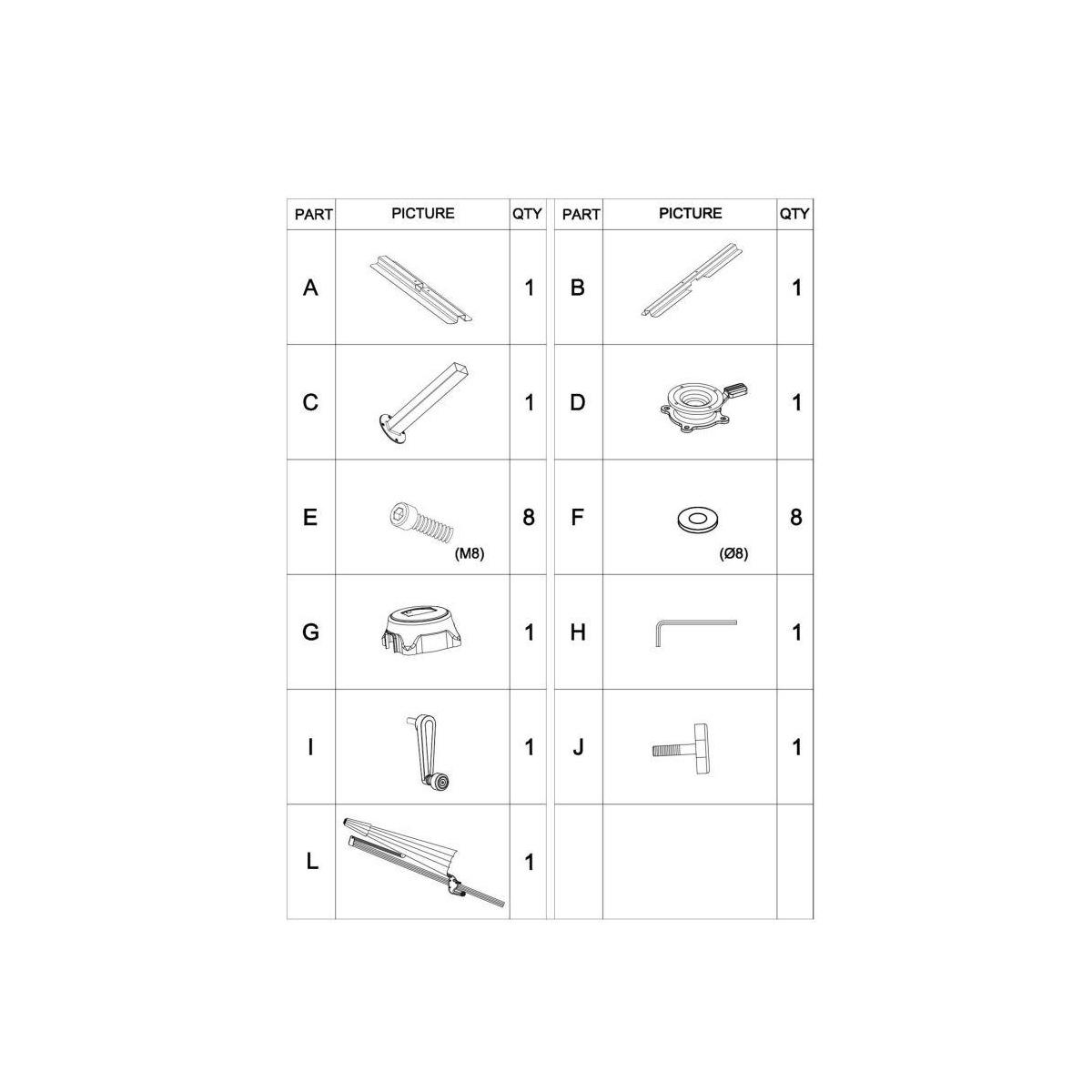 Ombrellone Alluminio Montana 4x4h2,95mt. Sabbia Palo Laterale | Vacchetti