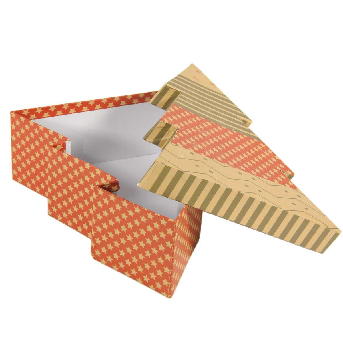 Scatola Natale Cartone Albero cm.15,5x18xh7 |Vacchetti