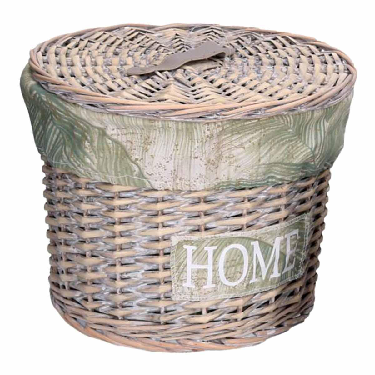 2 Cestini In Vimini Ctosree Con Coperchio Stile Bohémien – 25x22 Cm, Con 100 Sacchetti, Per Bagno E Camera Da Letto