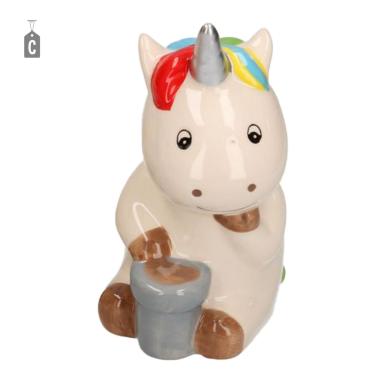 Salvadanaio Ceramica Unicorno cm.15