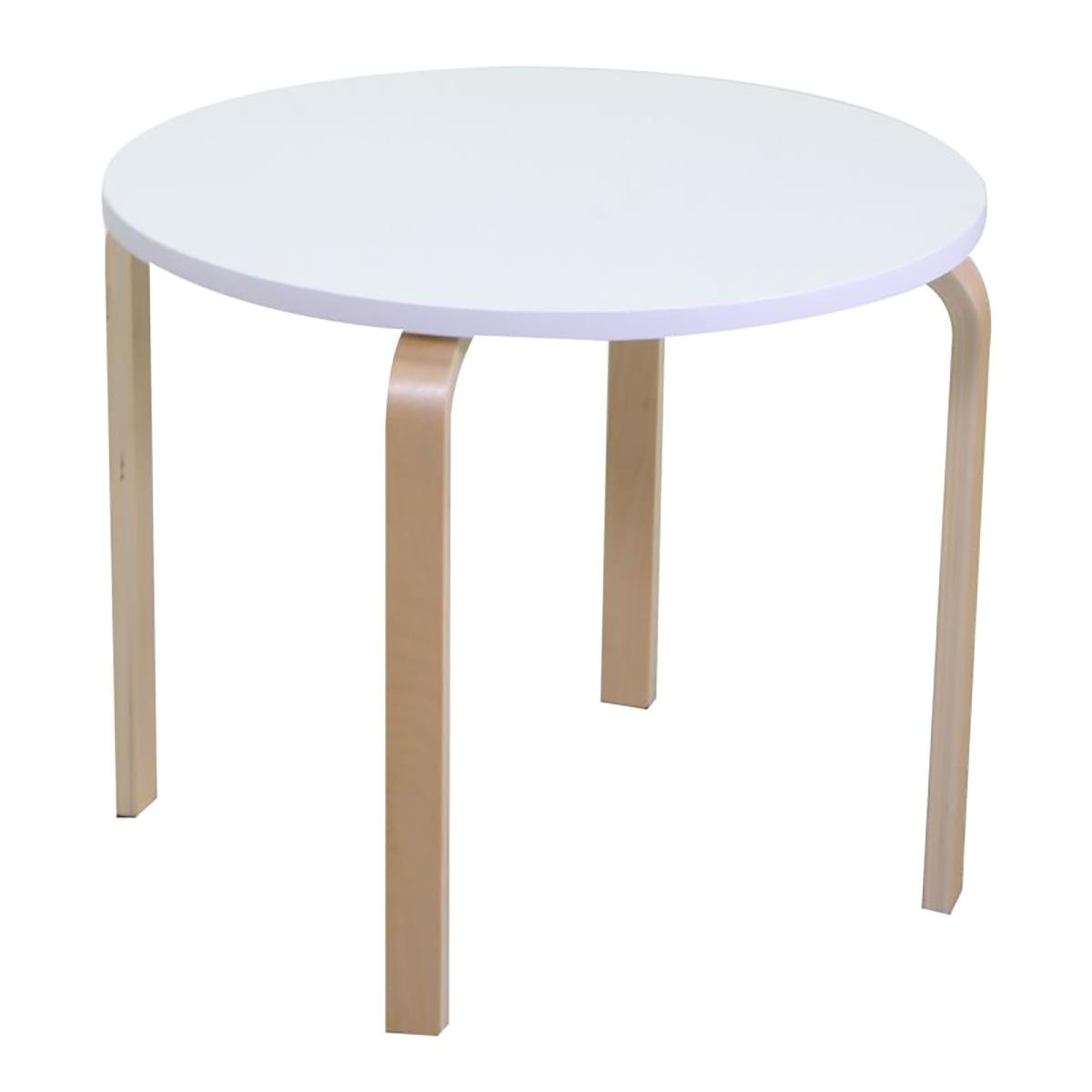 Tavolino Bimbi Legno Bianco Tondo cm.ÃƒÂ˜60h50 | Vacchetti