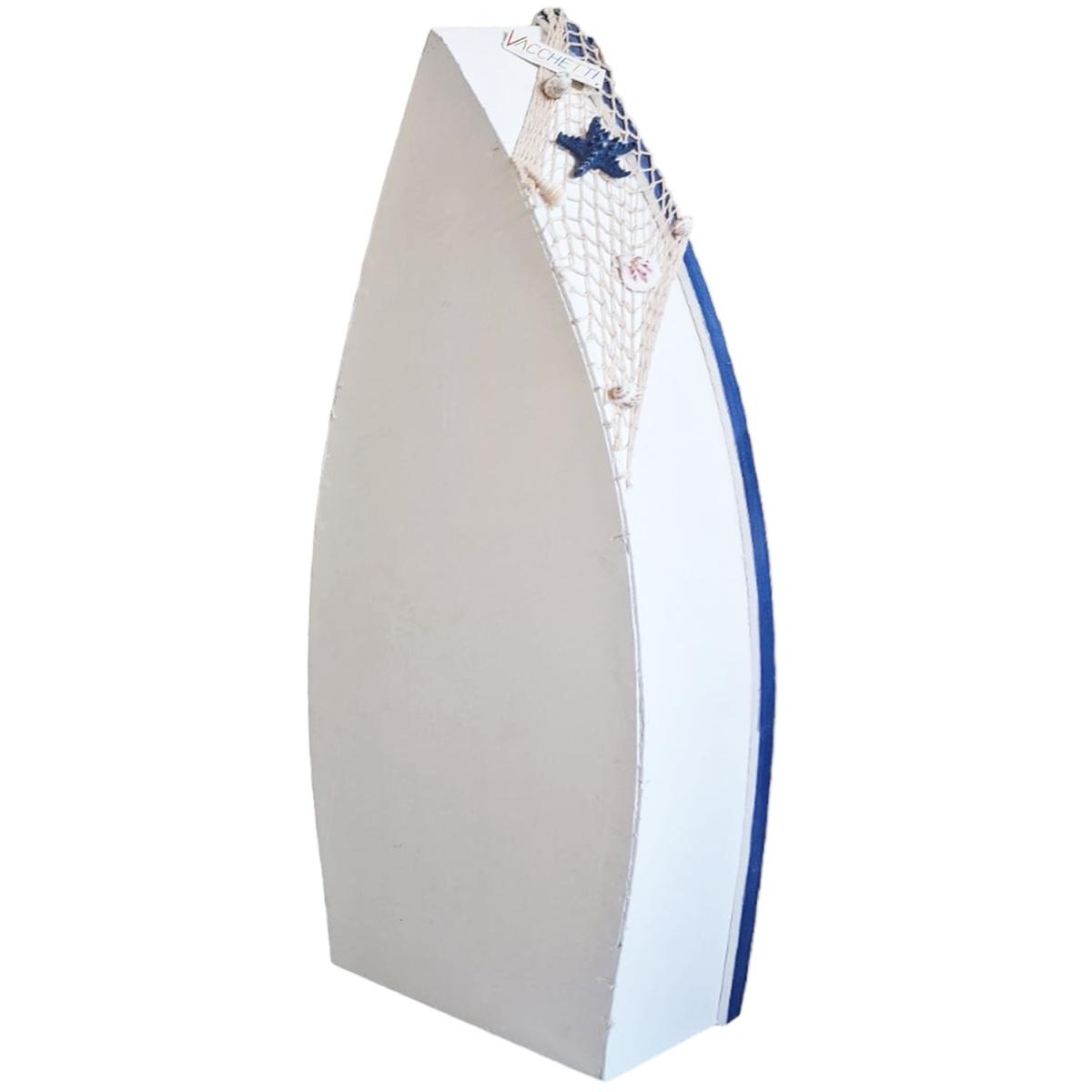 Mensola Legno Barca con 2 Piani cm.29x11xh72 | Vacchetti