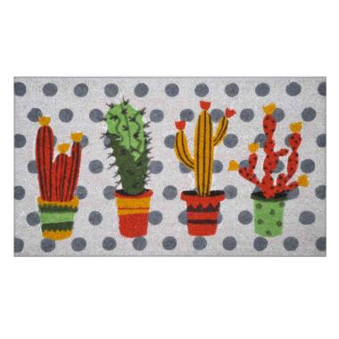Zerbino Cocco Multicolor Cactus cm.40x70
