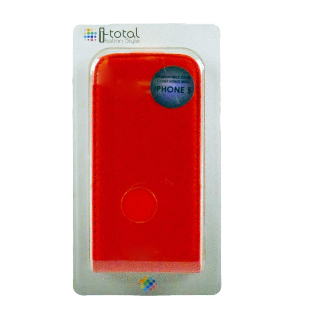 Cover iPhone 5-5S Eco-Pelle con Sportello 2 Colori