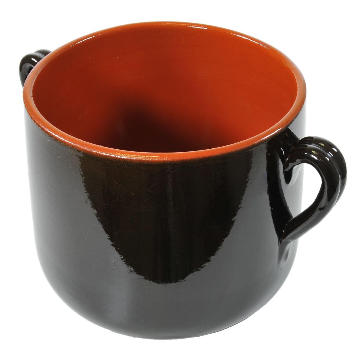 Pentola Marmitta Terracotta cm.22 Valdelsa con Manici