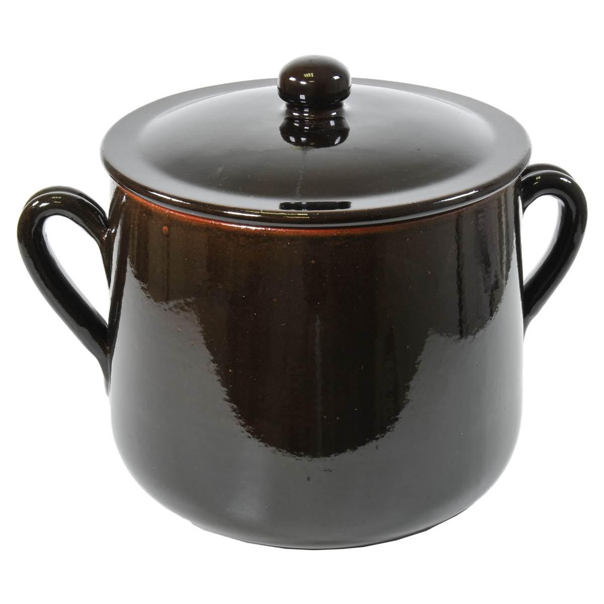 Pentola Marmitta Terracotta cm.22 Valdelsa con Manici