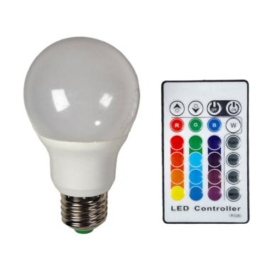 Lampadina E27 LED RGBW 5W con Telecomando