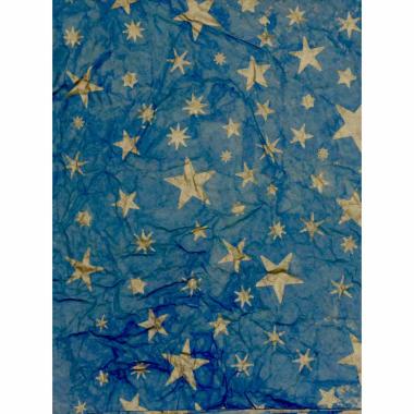 Carta Cielo Azzurra Oro con Stelle cm.70x100 | M2 Store