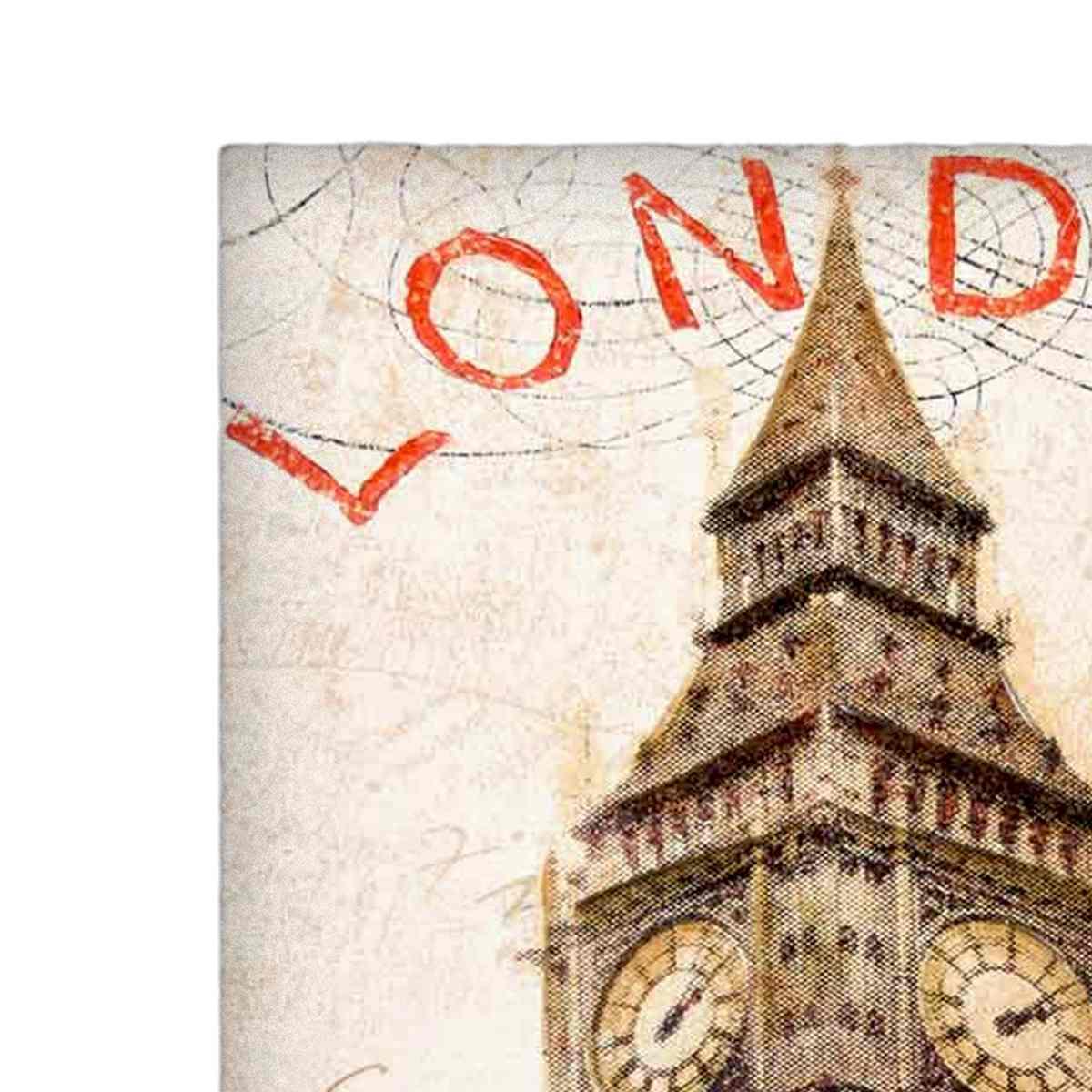 Quadro Tela London cm.75x100